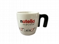 N handle mug ,ceramic mug  with N shape handle 