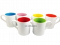 11oz 2 tone mug, ear handle 2