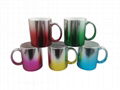 Metallic mug,multi color  11oz 1