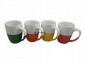 Half color glaze mug  12oz 1