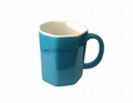 Octagon shape mug  2