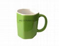 Octagon shape mug 