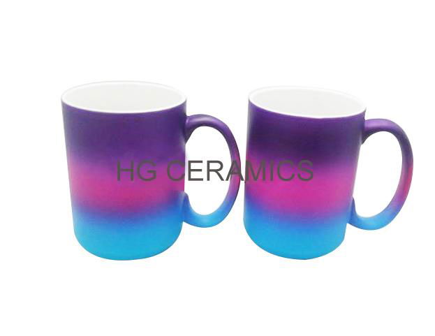 rainbow color coating mug 