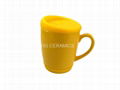 10oz coffee mug with silicone lid and bottom  2