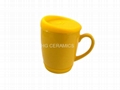 10oz coffee mug with silicone lid and bottom  2