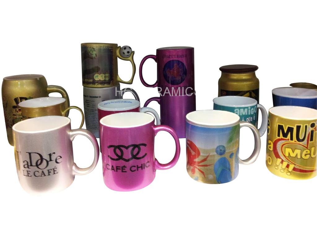 metalic color mugs,Pearl finished  mug 