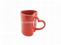 Red Heart Shape Mug 