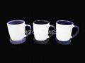 300ml ceramic mug with coaster , mug with lid  3