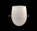 400ml  Egg Shape  Sublimation frosted glass mug 