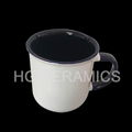11oz Sublimation ceramic enamel cup , inside &hanlde color mug  2