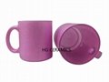 Purple Shining Powder Glass Mug 