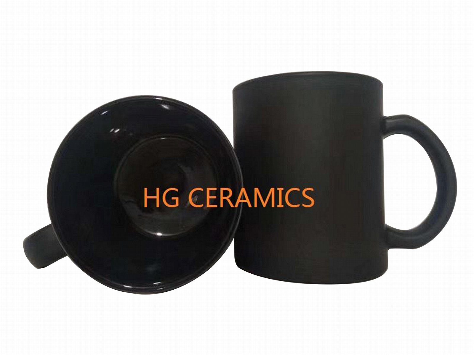 Black  color glass mug