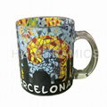 Mosaic printing glass mug  1