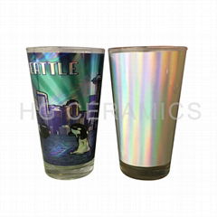 Foil Decal pint glass 