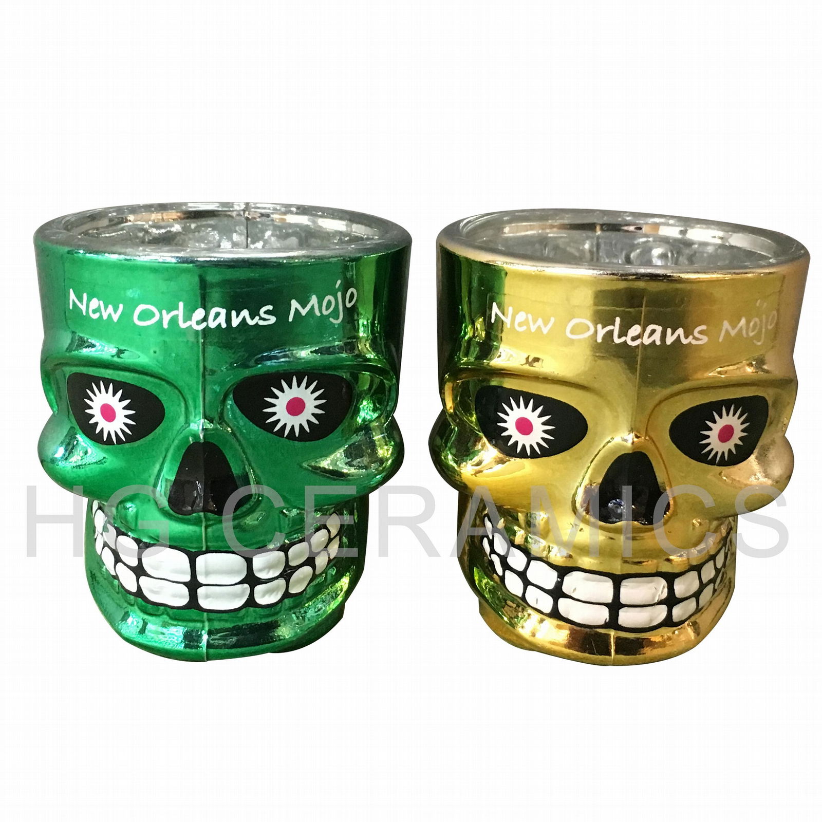 Metallic Skull shot glass