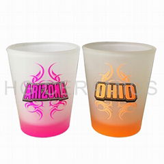 Neon Color Bottom Shot Glass