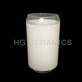 Sublimation glass coke can ,white patch