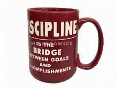 15oz Maroon laser  Mug 