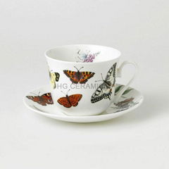 breakfast cup and saucer, bone china