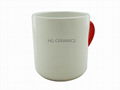 Sublimation Red heart  handle mug  3