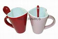 Heart shape spoon mug  1