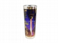 Metallic siliver  Shooter glass mug  with sublimation coating  1