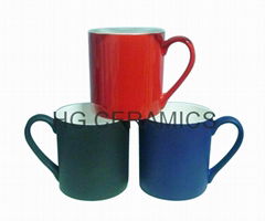11oz  color change bone china mug , Fine bone china mug ,matte finished