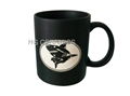 11oz matte finished mug with laser logo  , Sandblast  Mug  3