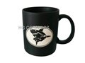 11oz matte finished mug with laser logo  , Sandblast  Mug 