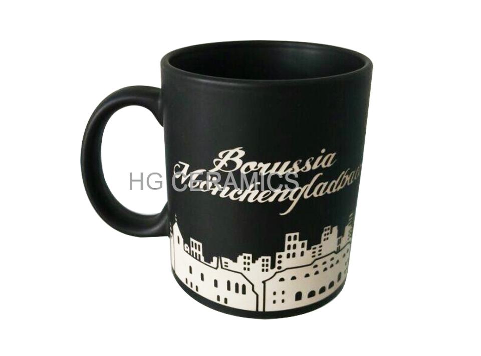 11oz matte finished mug with laser logo  , Sandblast  Mug  4