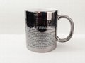 Sublimation gold mug , silver mug 