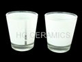 sublimation glass mug with white panel