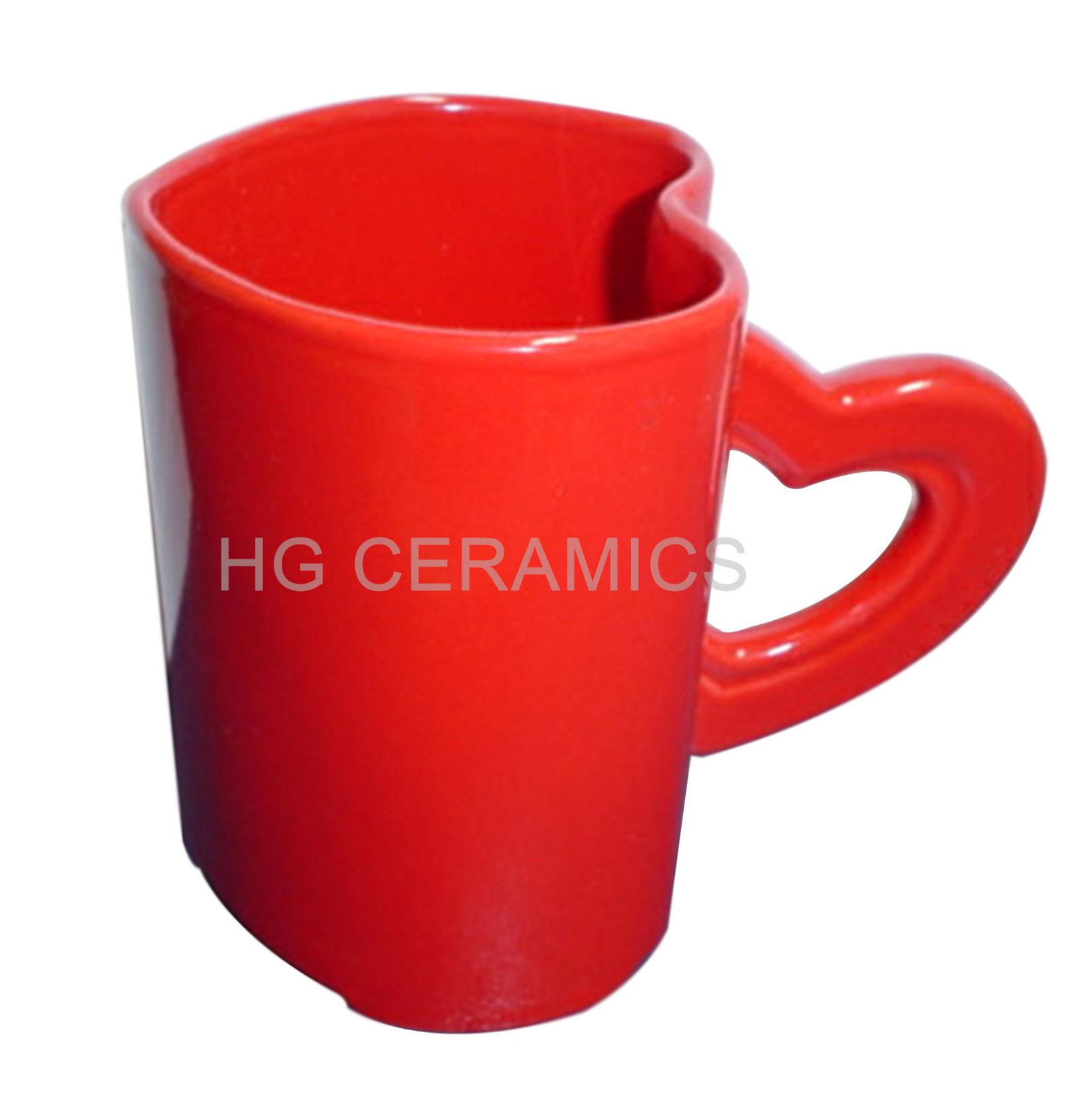red  heart shaped mugs
