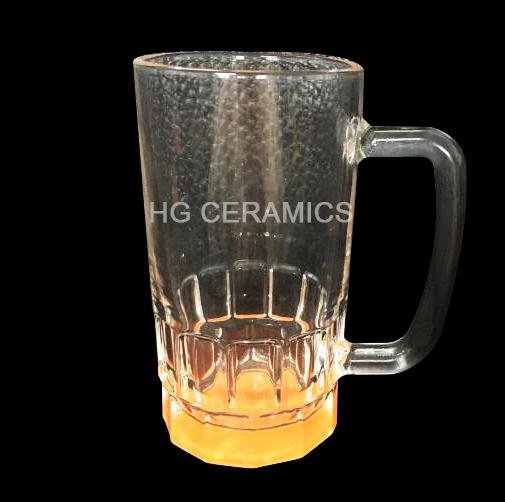 20oz Sublimation glass mug with color bottom  2