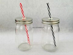 16oz Sublimation Mason jar ,round shape ,without handle ,   