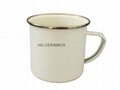 Sublimation  8cm  Enamel mug , blue rim , 9cm Enamel mug , high quality 