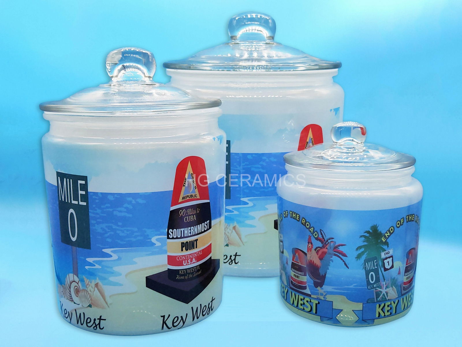 Glass canister , sublimation 