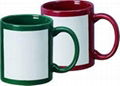 White patch sublimation mug