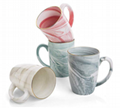 12oz marbleized ceramic mug