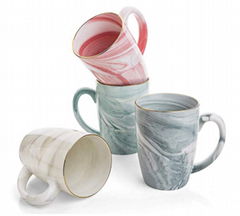 12oz marbleized ceramic mug