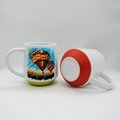 15oz  Sublimation ceramic mug with color bottom