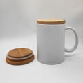 13oz ceramic mug with bamboo lid