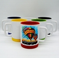 11oz sublimation silicon base mug,two tone color