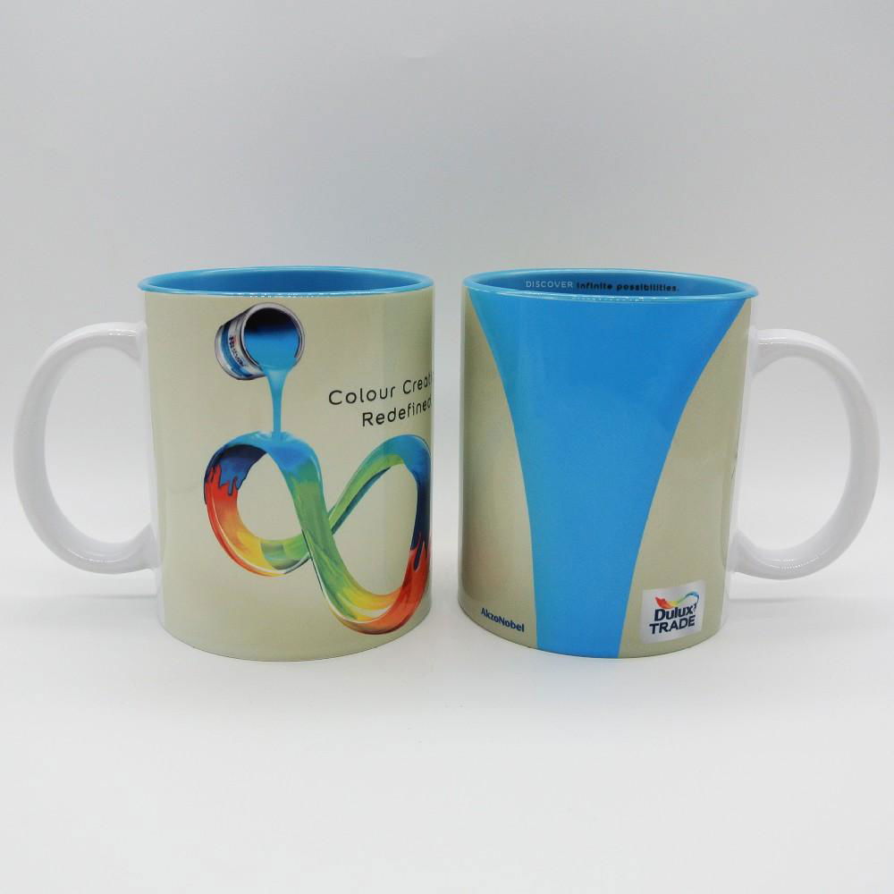 11oz soft touch/rubber feel sublimation mug