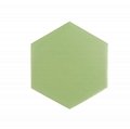Color glazed hexagon ceramic coaster color coated for CO2 laser engraving