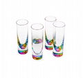 Rainbow color metallic bottom shooter 1