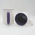 Purple color sublimation mug,11oz