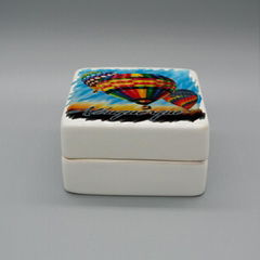 Square porcelain sublimation jewelry box