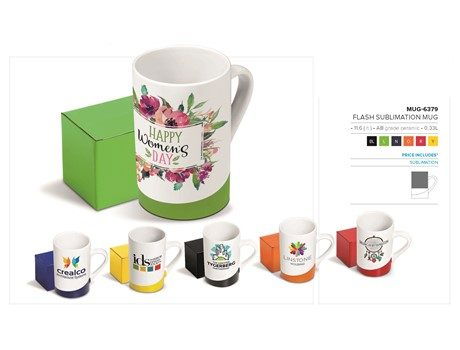 12oz sublimation mug with decal patch