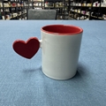 heart handle ceramic mug 